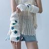 Solid Color Star Knitted Gloves Gothic Fingerless Gloves Cute Wool Sleeve Cuff  Winter