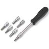 46 in 1 Ratchet Wrench Screwdriver Socket Nut Set Screw Driver Bit 1/4inch Hexagonal Handle Drive Slot Hand Tool