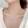 Hjertekjede for kvinner Romantisk Jeg elsker deg for alltid Cubic Zirconia Hjerteanheng Halskjede for Valentinsdagen Jubileumsgave