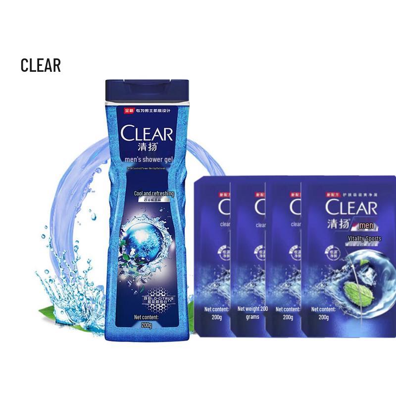Clear Men Y21 Oil Control Cool Refreshing Shower Gel & Shampoo Set