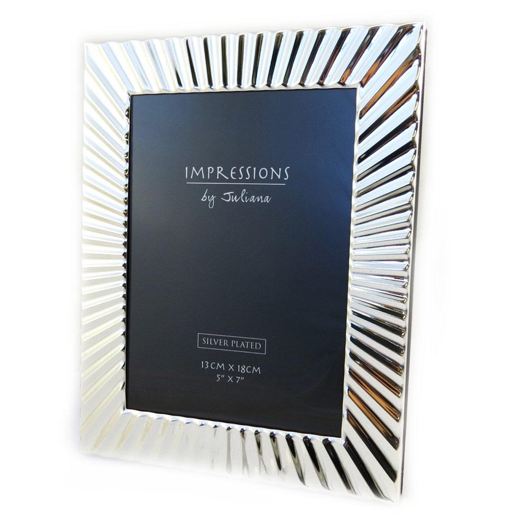 Les Trésors De Lily [M3182] - Marco de fotos plateado con diseño (13 x 18 cm)