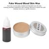 0.53oz Scar Wax 10ml Fake Blood Artificial Wound Modeling Blood Skin Wax with Spatula