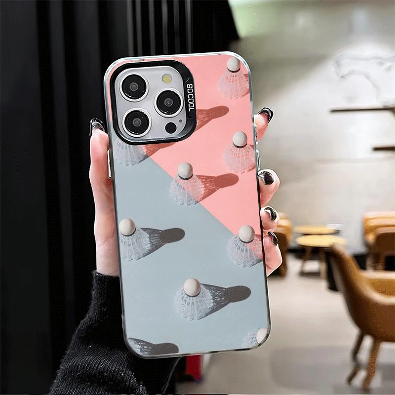 Badminton Sport Soft Phone Case for iPhone 15 16 17 Pro Max 17Air 16E 14 Plus 13 12 Mini Shockproof Cover Back Shell