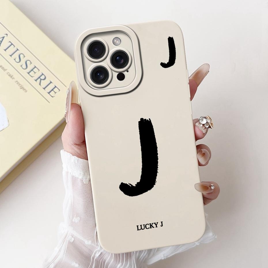 New Fashion Letter Phone Case For iPhone 15 Pro Max 15Pro Soft Silicone Shockproof Cases For iPhone15 15ProMax Covers Bumpers