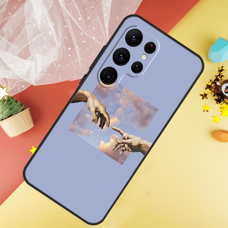 Michelangelo Art Phone Case For Samsung Galaxy S25 FE S23 S21 S20 S22 S24 S26 Ultra S10 S26 Plus Cover Coque