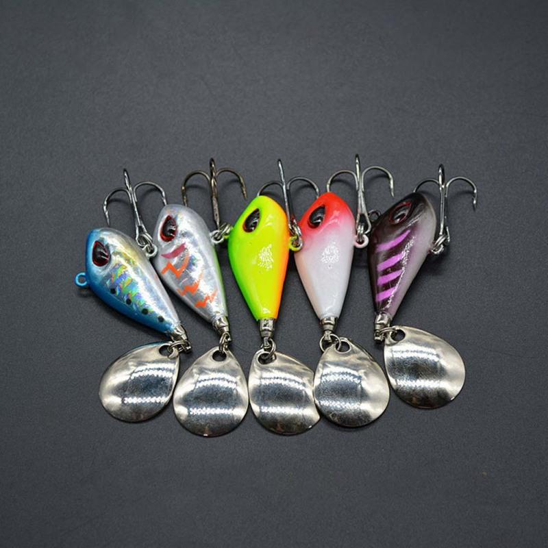 Rotary Sequins Artificial Lure Wobblers Baits Easy Shiner Metal Steel Tackle