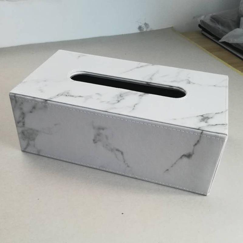 European Style Leather Tissue Box - Creative Dining Table & Living Room Napkin Holder
