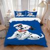 Dalmatian Pup Adventure Print 3Pcs Bedding Setduvet Cover With 2 Bedropillowcase Home Birthday Gift