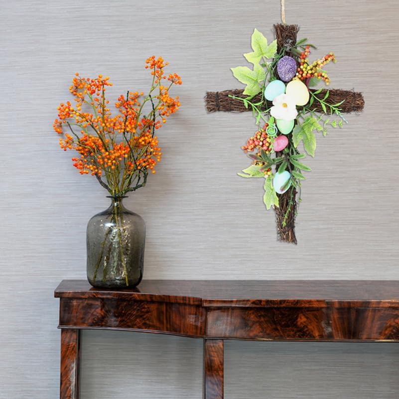 2Pcs Cross Wreath Metal Wire Cross Shaped Wreath Form for DIY Floral Decor Christmas and Religious Celebrations Home Wreath Making Supplies