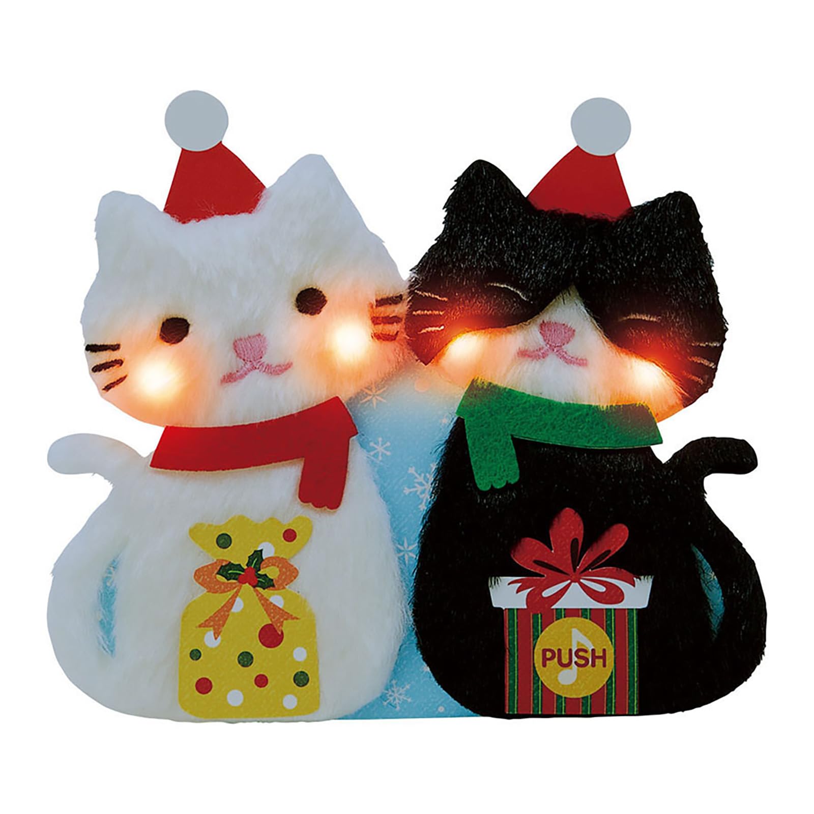 

Sanrio Light Melody Christmas Fluffy Cat Message Greeting 441074 & Card, Card, Card, JXPM35-4, белый