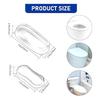 Durable Silicone Toilet Seat Bumper Shockproof Toilet Seat Lid Pads Bathroom Replacement Parts Strong Adhesive Protective