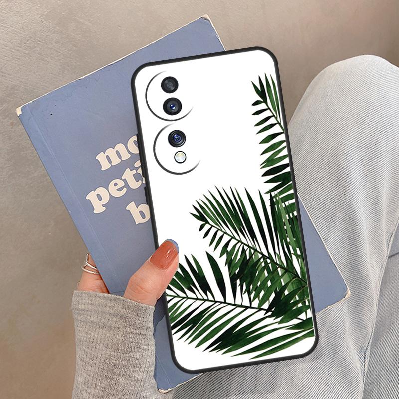 Summer Tropical Plants Leaf Case For Honor Magic 8 5 6 7 Pro Cover For Honor 400 200 Lite 50 70 90 X8a X8b X9a X9b X9c