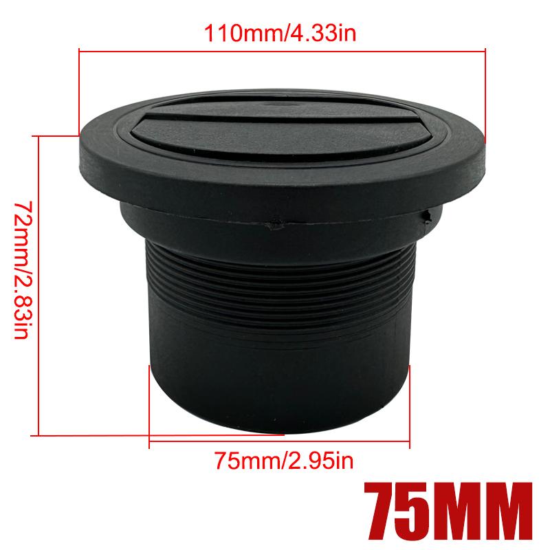 2X 42/60/75/90mm Parking Diesel Heater Warm Air Vent Duct Pipe Outlet Rotatable Exhaust Joiner Connector Car Truck VAN Camper