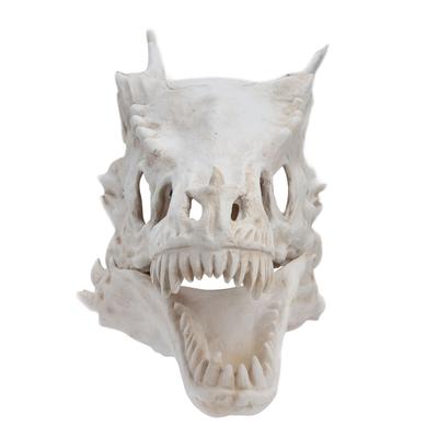 Latex Simulation Dinosaurierschädel Maske Kopfbedeckung Halloween Kostüm Party Cosplay Requisiten Dekoration