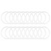 10PCS Smooth Surface Plastic Hoops Rings White Macrame Hoops  Dream Catcher Making
