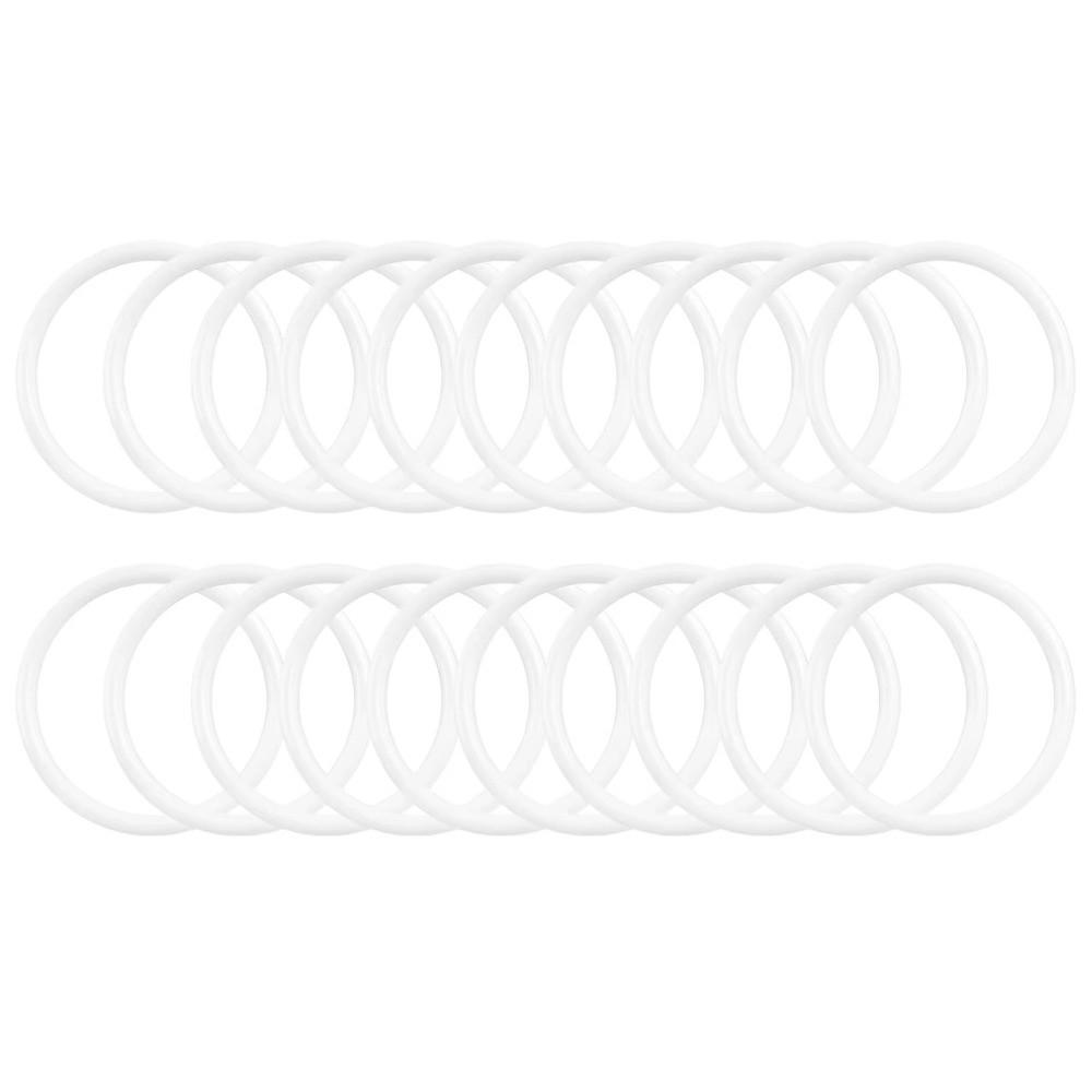10PCS Smooth Surface Plastic Hoops Rings White Macrame Hoops Dream Catcher Making