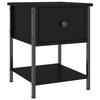 VidaXL Bedside Table Black 34x35.5x45 Cm Engineered Wood 825853