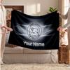 Derby County Personalisierte Fleecedecke Mit Fußballlogo, Individueller Name Text Weiche Warme Wohndecke
