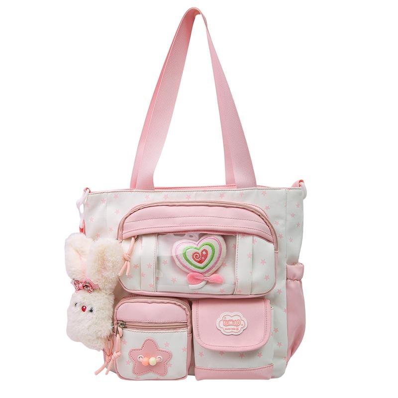 Schoolbag High value transparent pain bag High school junior high school students lightweight backpack New star primary school large capacity