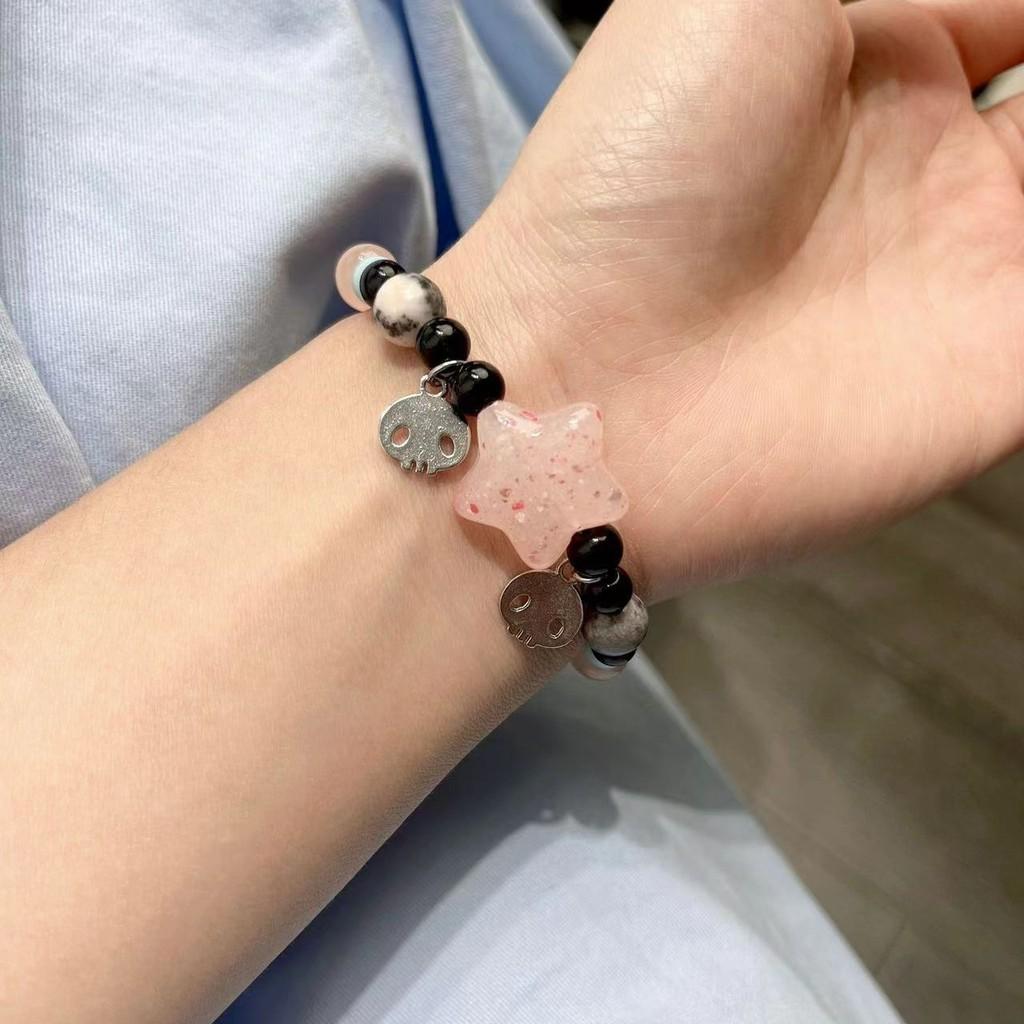 Chinese Retroinspired Style Alloy Bracelet For Women With Beads Geometric