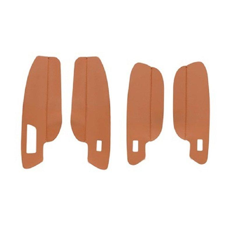 Miękka skórzana osłona podłokietnika do VW Golf 7 2014 2015 2016 2017 2018 4 szt. Naklejka na panel drzwi samochodu Osłona podłokietnika Części wewnętrzne