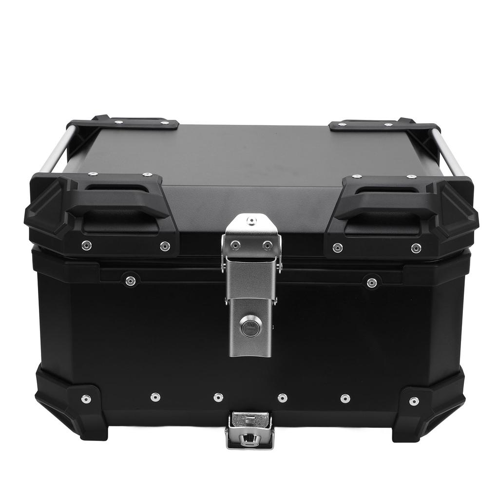 32L Motorcycle Top Box with Safety Lock Quick Release Universal Fit Water Resistant Motorcycle Trunk Luggage Top Case