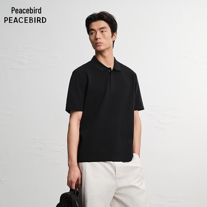 Peacebird Men s Short Sleeve Polo Shirt BACOG2541 XL
