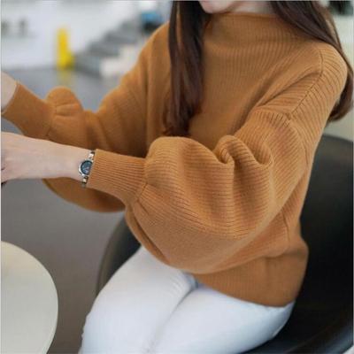 2019 New Women's Coarse Wool Sweater Warm Spring Autumn Winter Casual Sleeved Pullover
