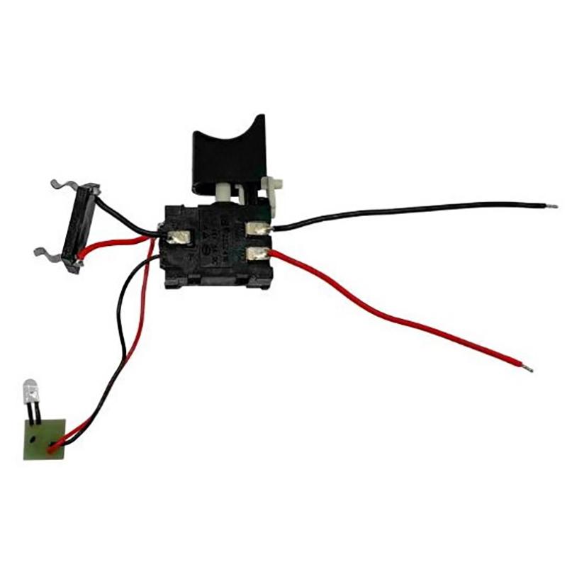 

1Pc Diy Accessories Dc 12V Lithium Battery Electric Drill Speed Controller Trigger Switch Push Button With Light Board чорний