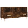 TV Cabinet Smoked Oak 102x36x50 Cm Wood Based Panel