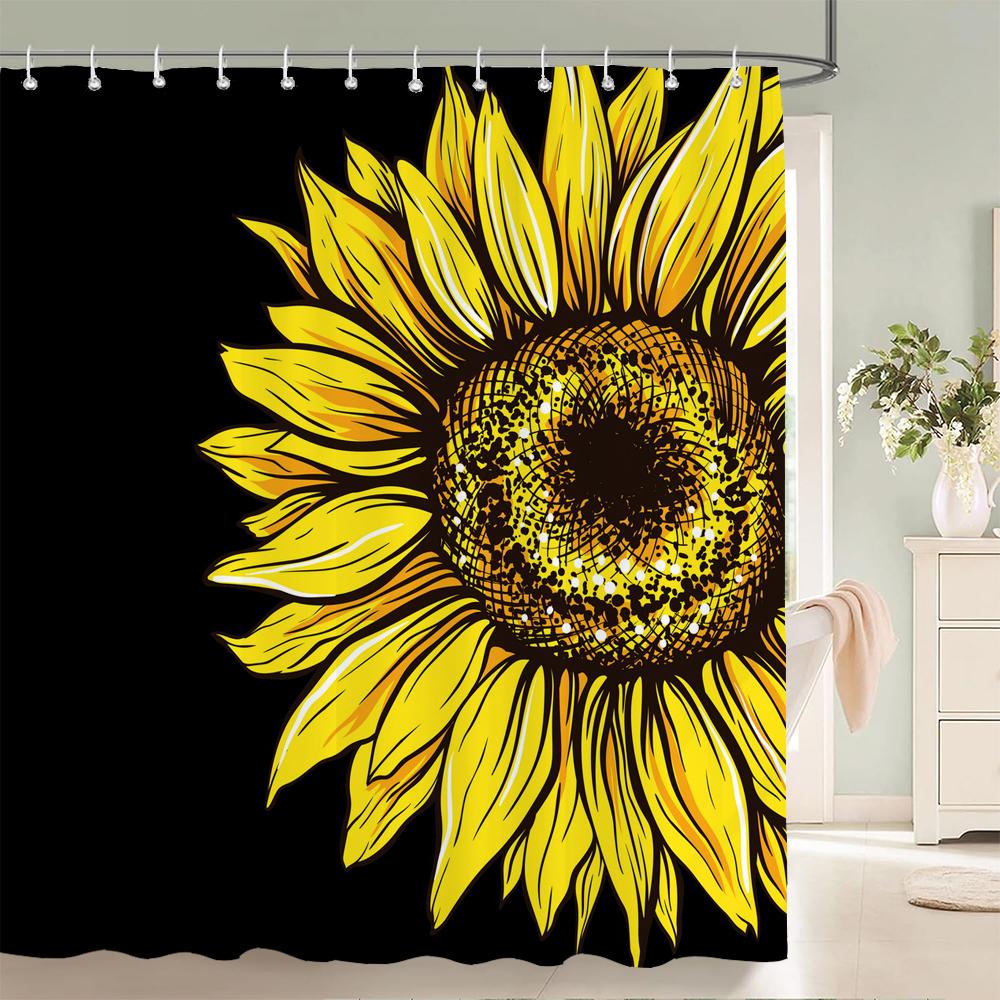 

Красивые шторки для душа с бабочками Водонепроницаемая ткань Цветочные шторки для ванны для ванной Ванна Покрытие для купания с крючками W90xH180cm