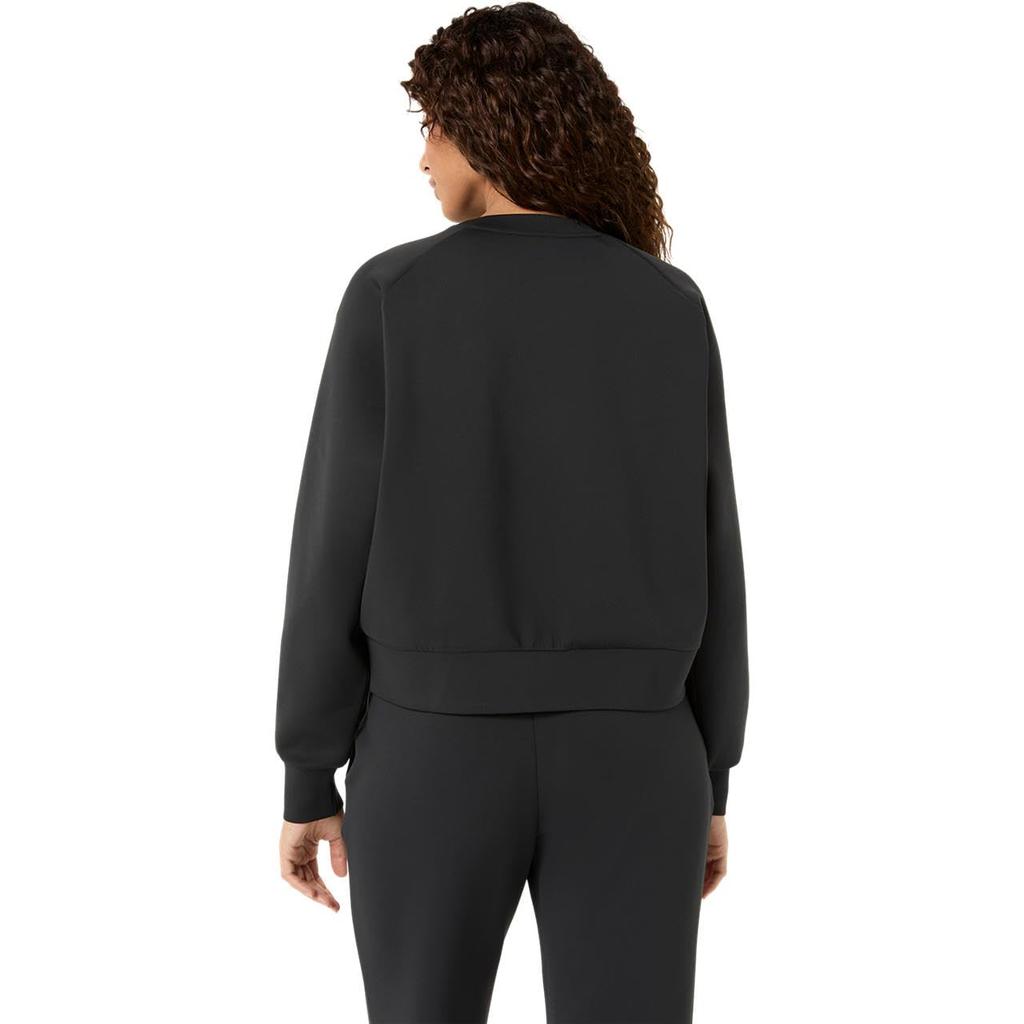 Training Wear NAGINO REFINED TEXTURE SWEAT TOP PERFORMANCE BLACK S [ASICS]