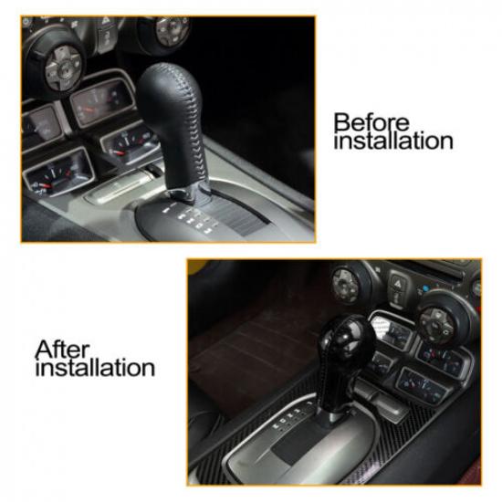 Interior  Central Control Gear Shift Knob Head Cover Trim For Chevrolet Camaro