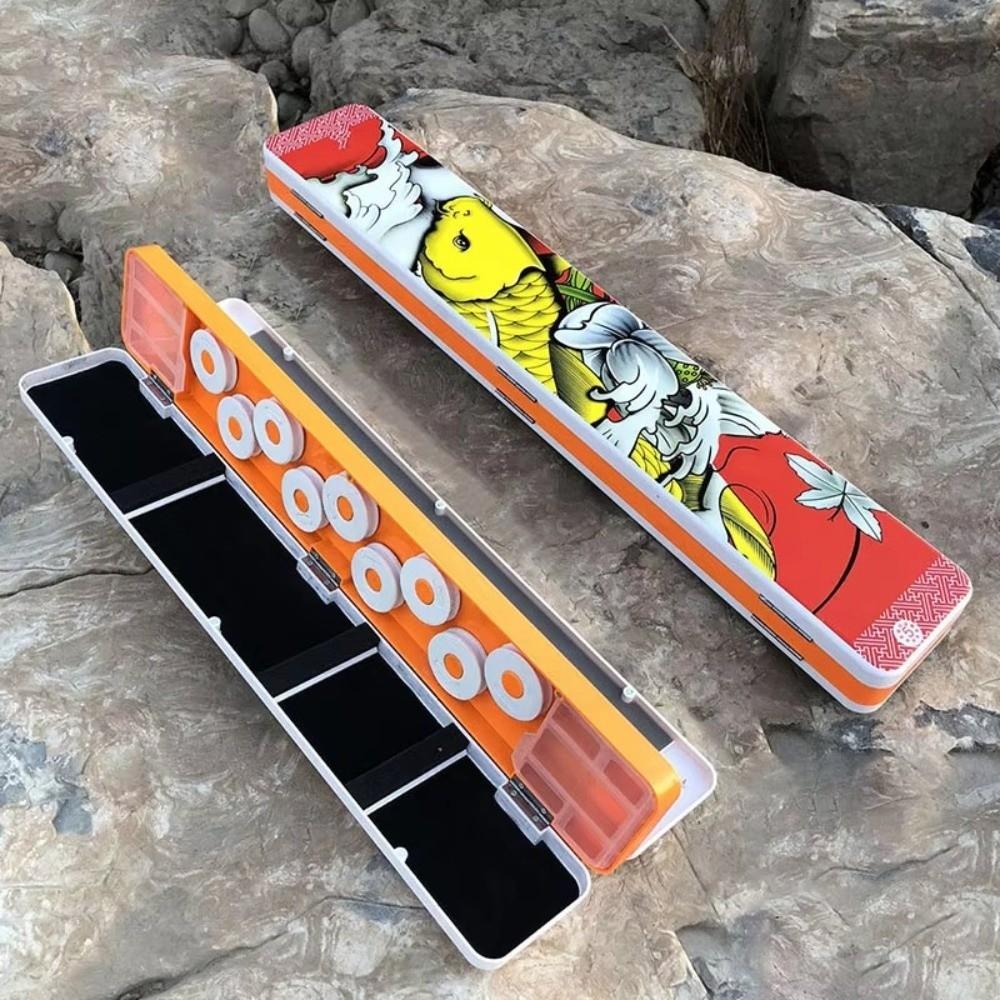 Sturzsichere Werkzeugaufbewahrungsbox Bemalte Angelposen-Box Neue Angelgerätebox