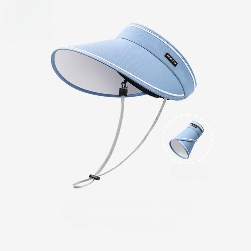 Women Outdoor Summer Visor Hat UV Resistant Large Brim Adjustable Foldable Sun Proof Tennis Cap Golf Hats