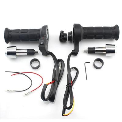 Motorcycle Heated Grips 7/8" 22mm Handlebar Hot Grip for Scooter Motorbike Hand Warmer with Bar