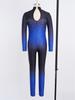 Kids Girls Asymmetrical Rhinestone Ballet Dance Leotard Sheer Mesh Gymnastics Jumpsuit Full Body Suit Figure Skating Dancewear