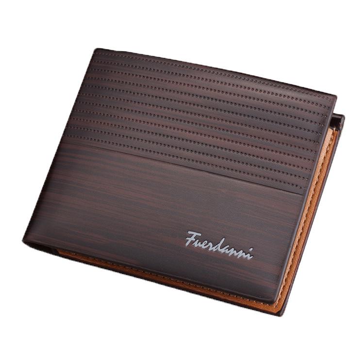 Fashion PU Leather Wallets Slim Business Male Pocket Credit Card Holder Purse Wallet