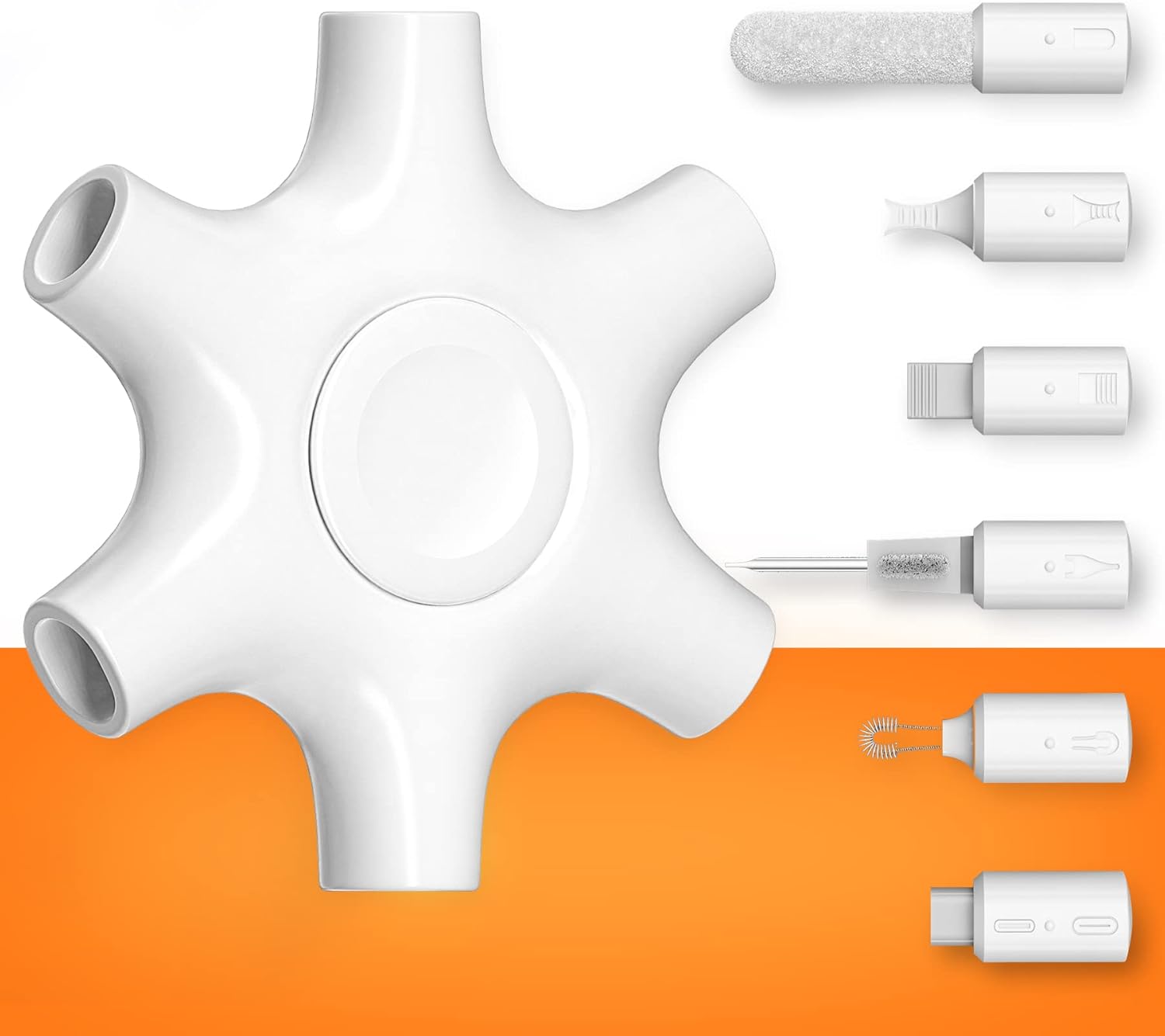 

Набор для чистки iPhone Очиститель портов Инструмент для ремонта и восстановления для iPad Pro Watch Сотовый телефон Порт для зарядки, Кабели Lightning для зарядки Динамик Чистка Airpods белый