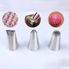 6-Piece Commonly Used Piping Nozzle Set Medium-Sized Cookie & Cream Icing Nozzles 304 Stainless Steel Baking Tools