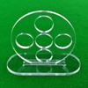 Anti Slip Billiard Stroke Exerciser Clear 5 Holes OR 1 Holes Billiards Accessories