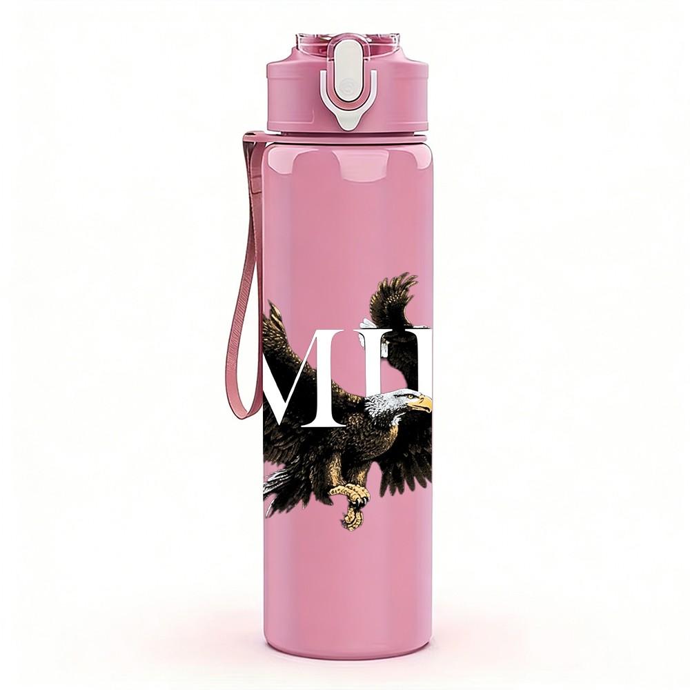 1PC Eagle Bird A B 750ml Sports Water Bottle Leakproof Straw Lid Outdoor Office Home