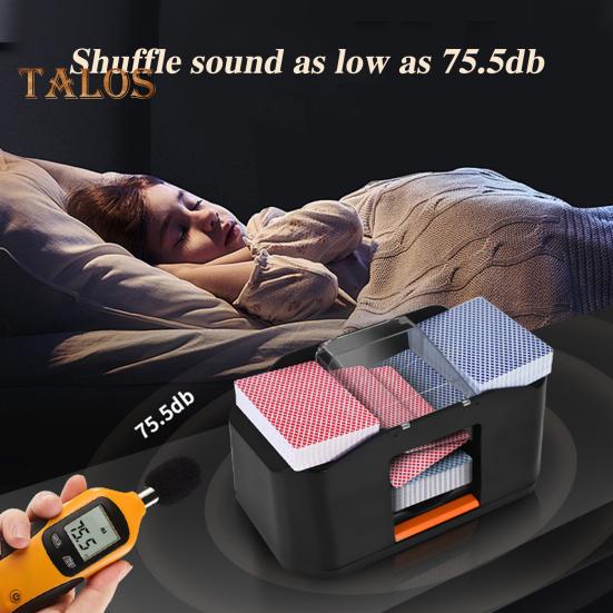 Automatisk kortblandare 2000mAh uppladdningsbar tyst elektrisk pokerkortåterförsäljare Maskinkorthanteringsverktyg Kasinoutrustning