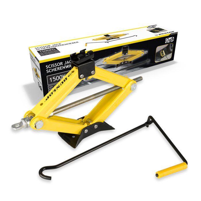 Cric Losange - DUNLOP - 1500kg - Hauteur Min 260mm - Hauteur Max 380mm - Acier