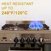 5-Pack Stove Knob Covers for Child Safety - Universal Size Gas Stove Knob Covers with Adhesive, Heat-Resistant Baby Proof Stove Knob Covers, Dual-Key