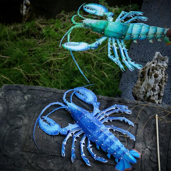 3D Hummer DIY Håndholdt Lanterne Håndlaget Kinesisk Tradisjonell Papirlanterne for Midt-Høstfestivalen Kinesisk Nyttår Dekorasjon