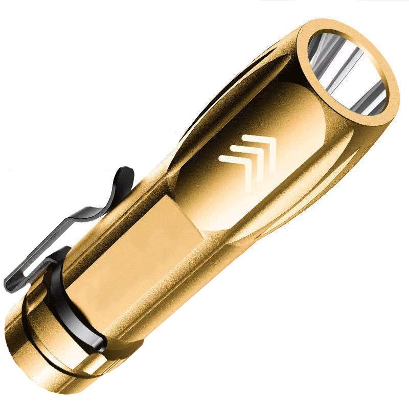 Mini COB Flashlight: USB Rechargeable, Bright Outdoor Light with Plastic Casing