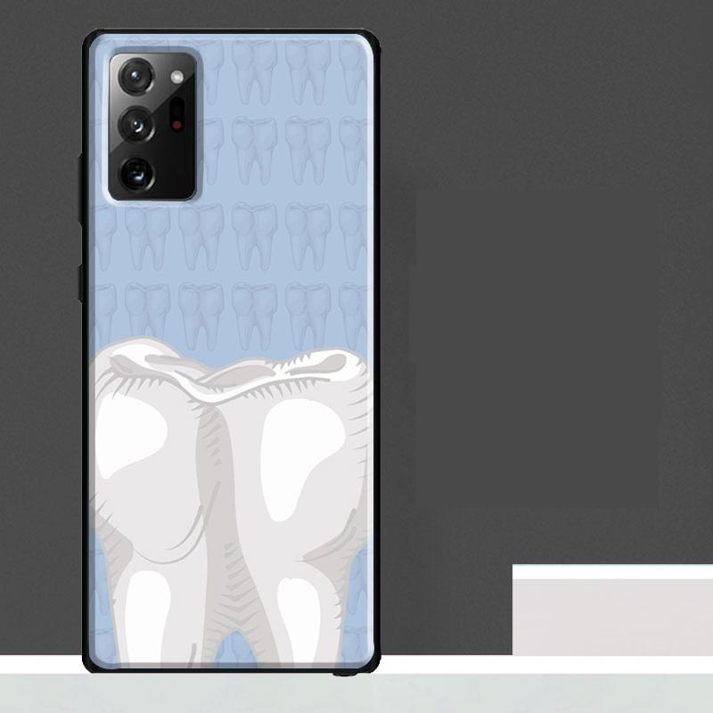 Dentist Tooth Pattern Case For Samsung Galaxy S23 S24 S25 Ultra S9 S10 S20 S21 S22 Plus S23 FE S25 FE Phone Cover