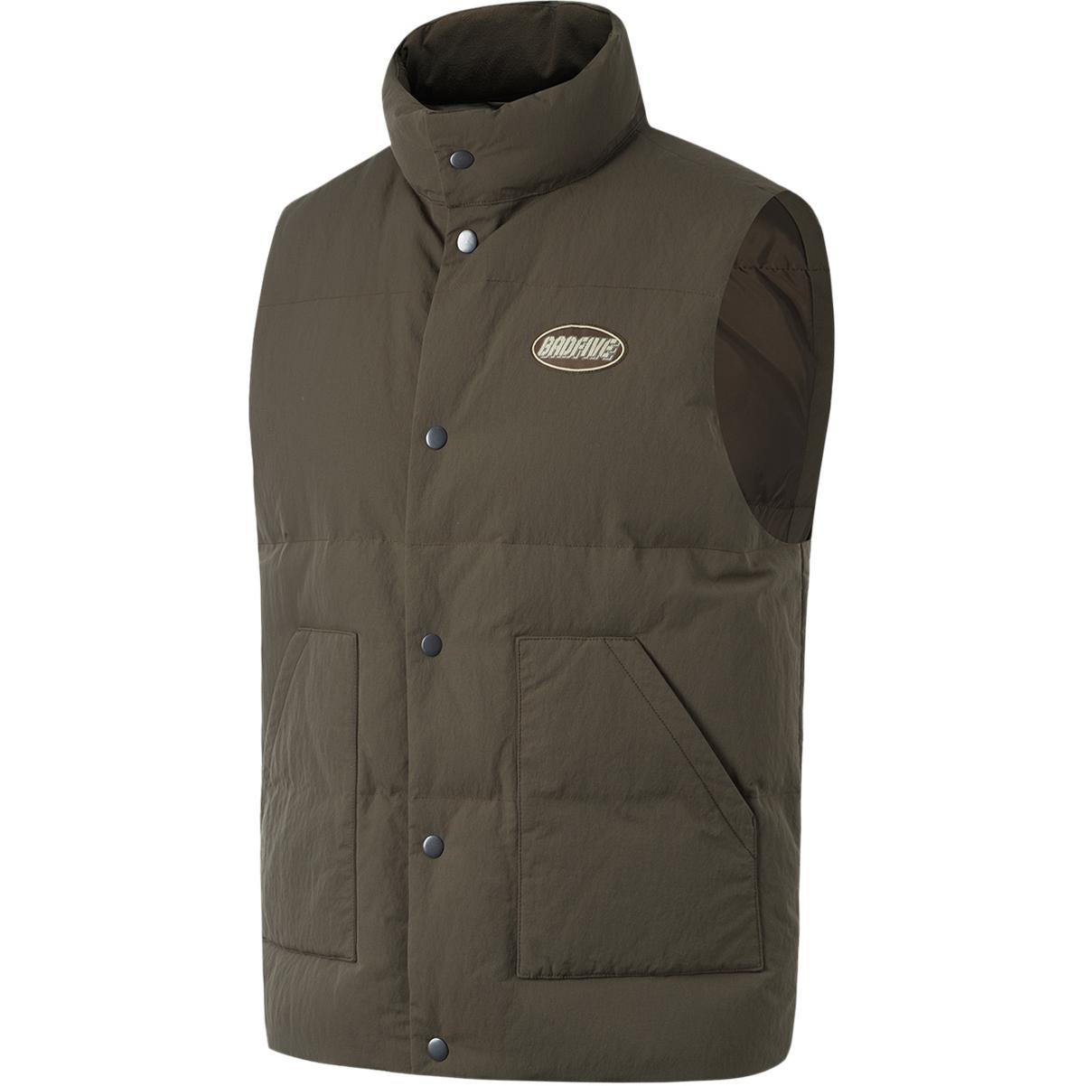 Li-Ning Men s BADFIVE Stand Collar Down Vest Gray AMRU013-5 XL