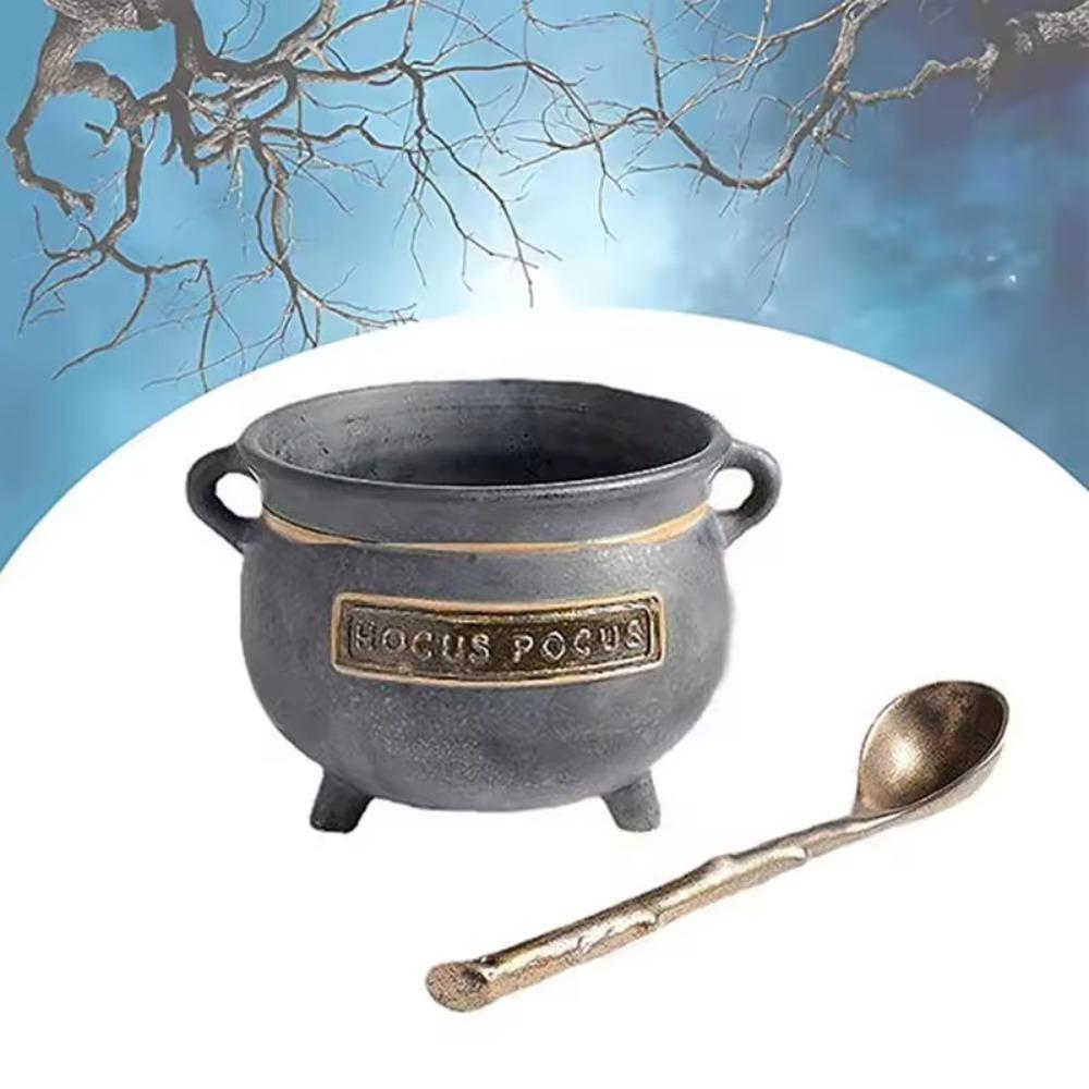 Resin Halloween Candy Bowl Old Style Snack Tray Sundries Container Haunted House